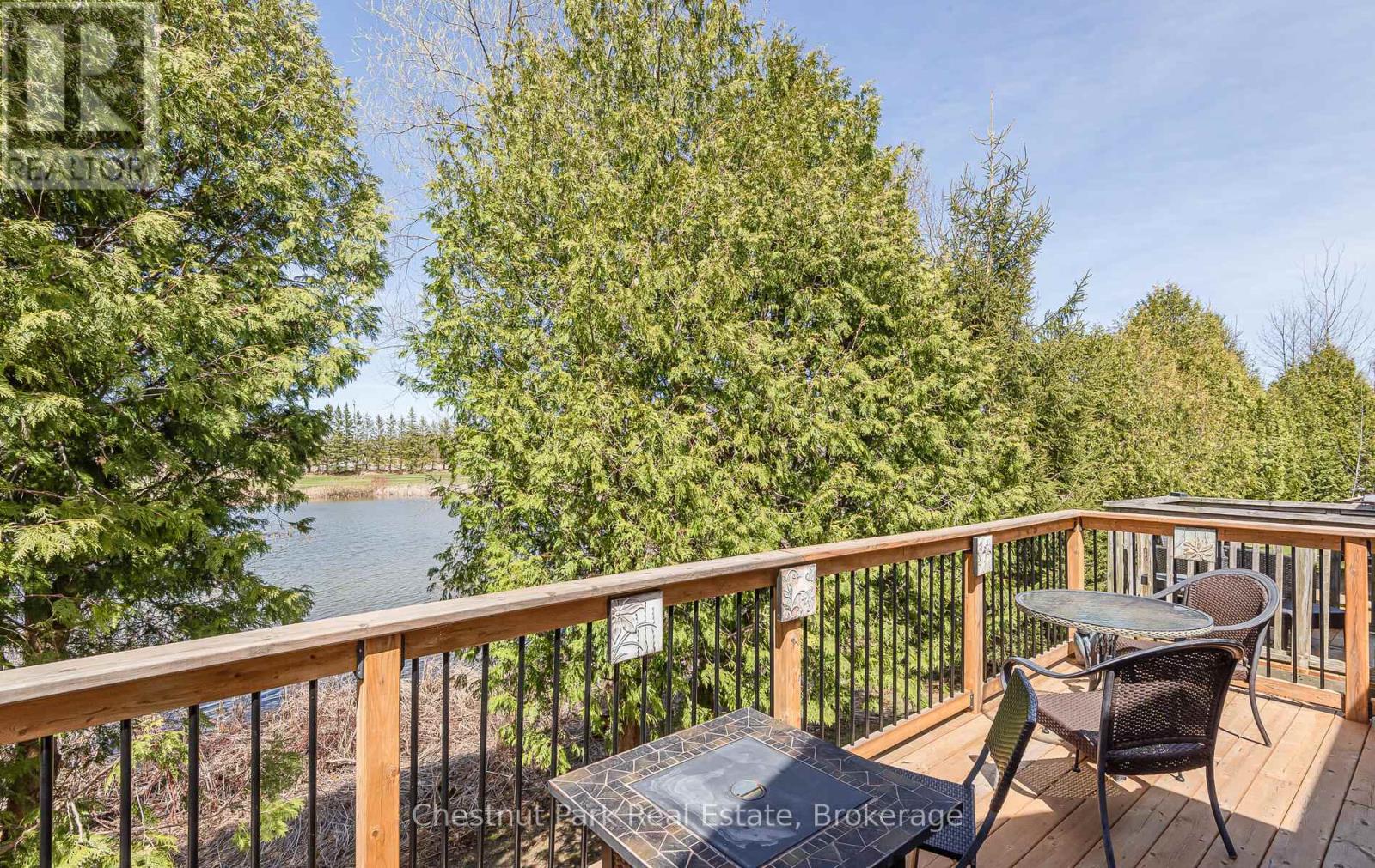Serene and quiet setting overlooking the pond