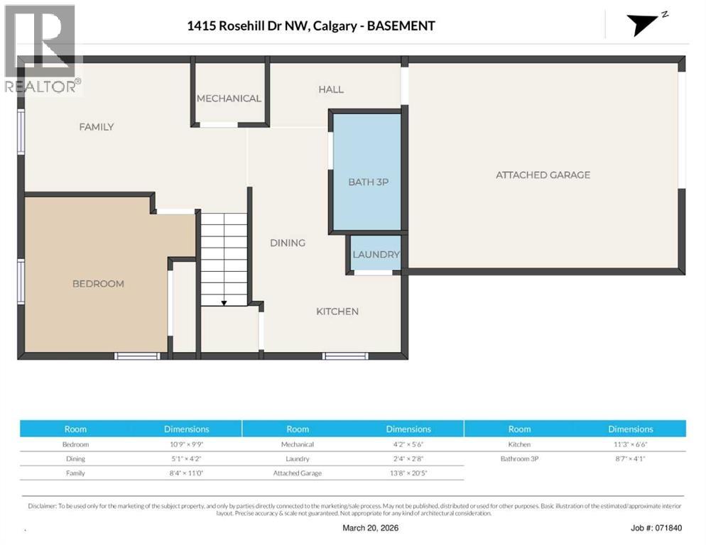 Single Family House Bungalow for Sale in  Rosehill Drive NW Rosemont Calgary 