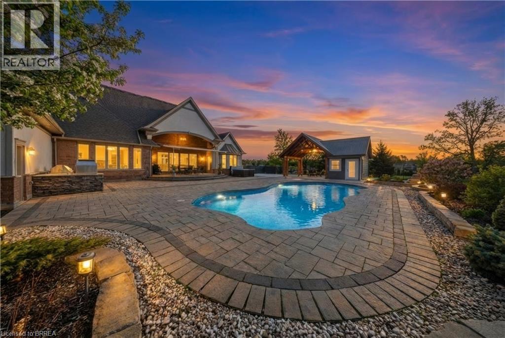 Salt Inground Heated Pool, amour stone