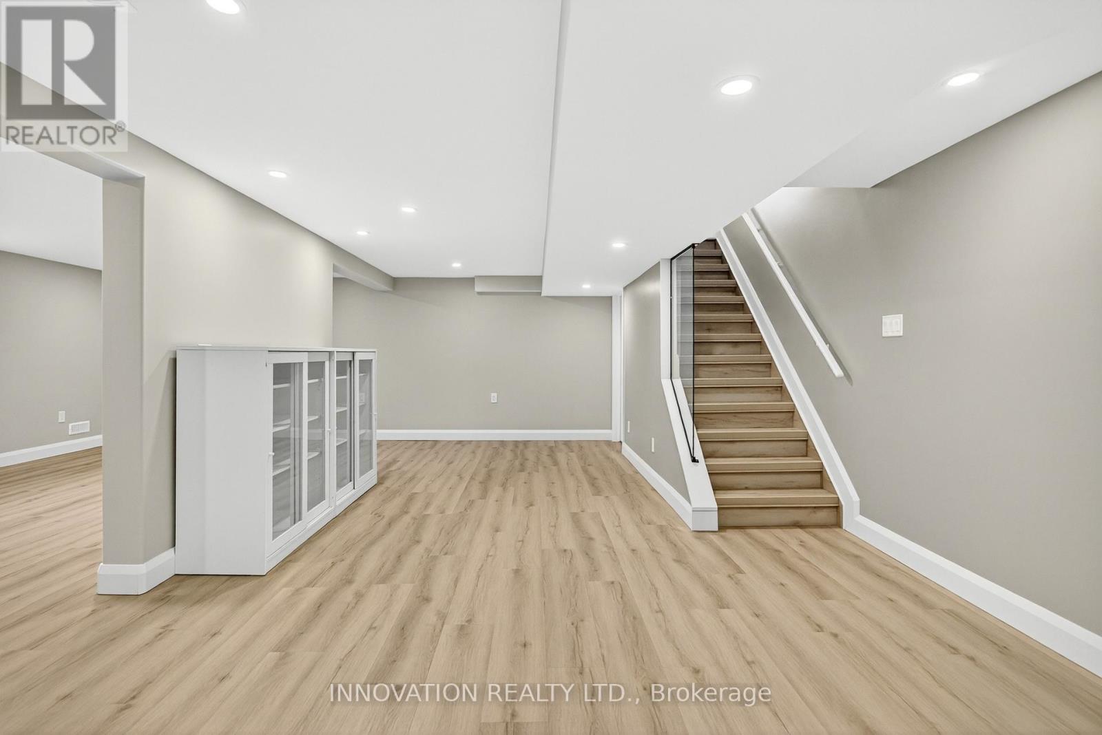 Second staircase and potential dining space