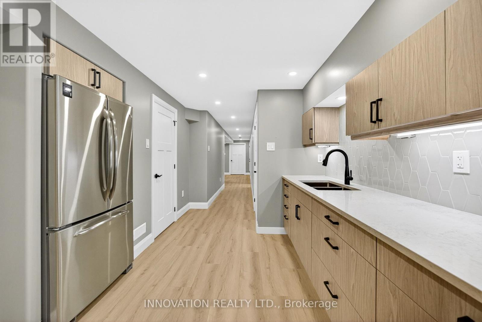 Stainless steel appliances and large pantry
