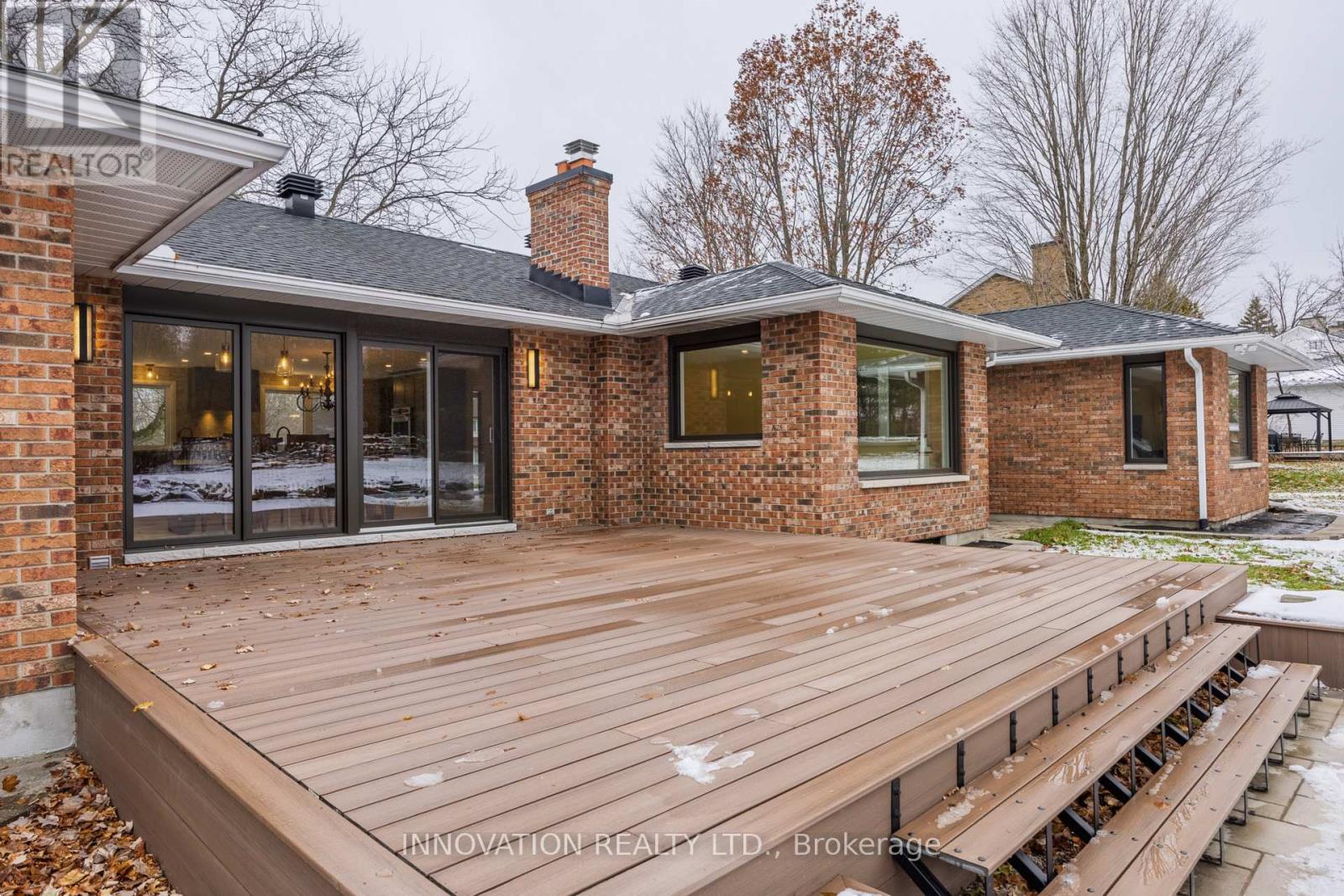 New composite wood deck