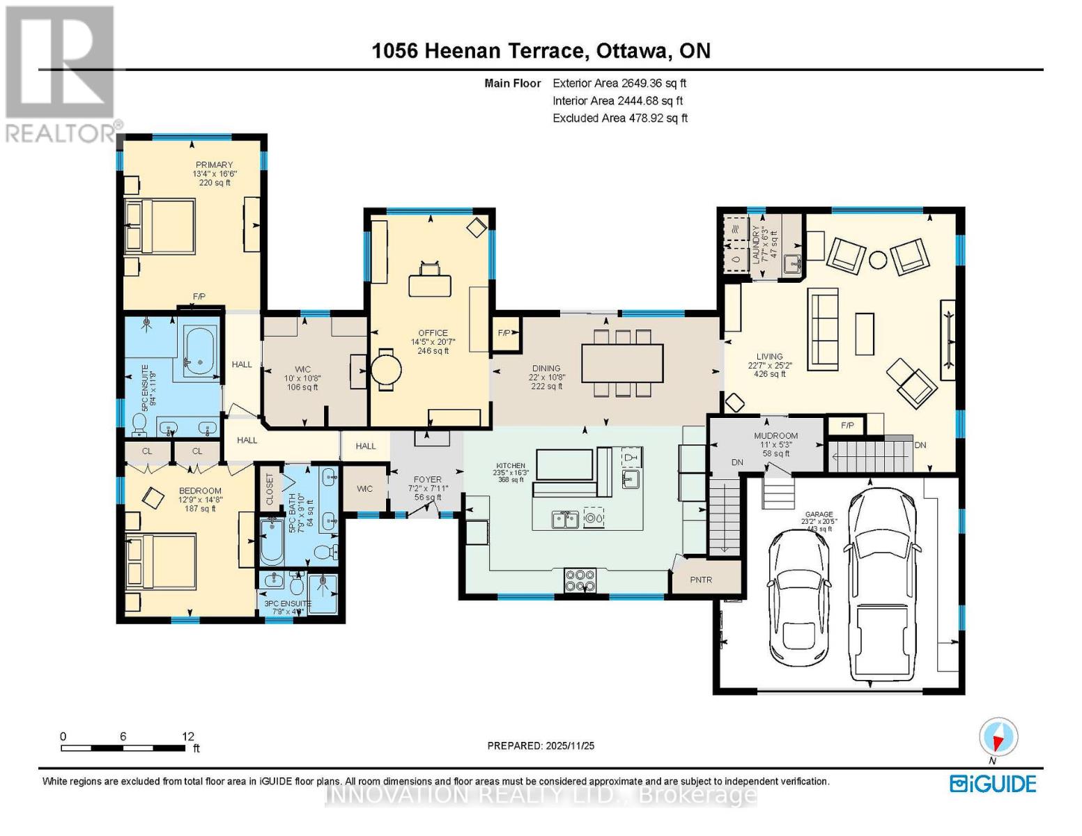 Main level floor plan