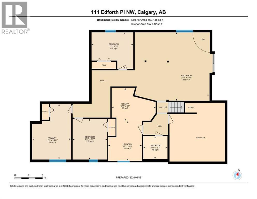 Single Family House Bungalow for Sale in  Edforth Place NW Edgemont Calgary 
