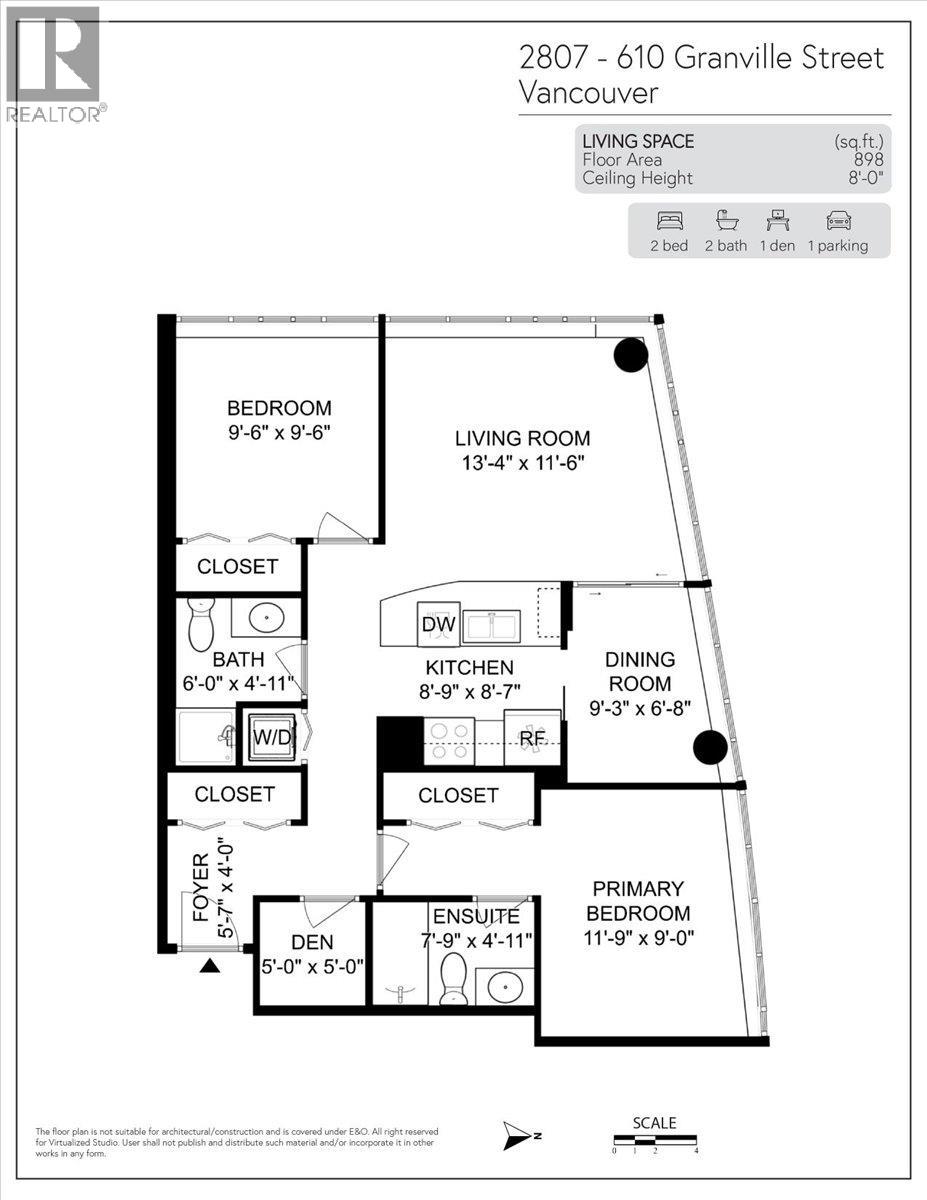 2807 610 GRANVILLE STREET, Vancouver