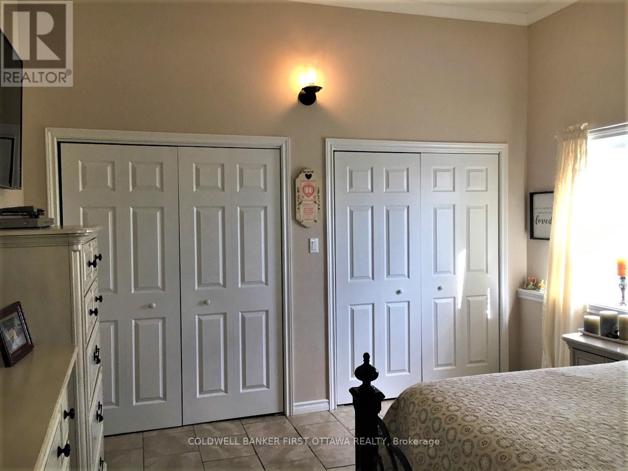 Primary bedroom big double closets