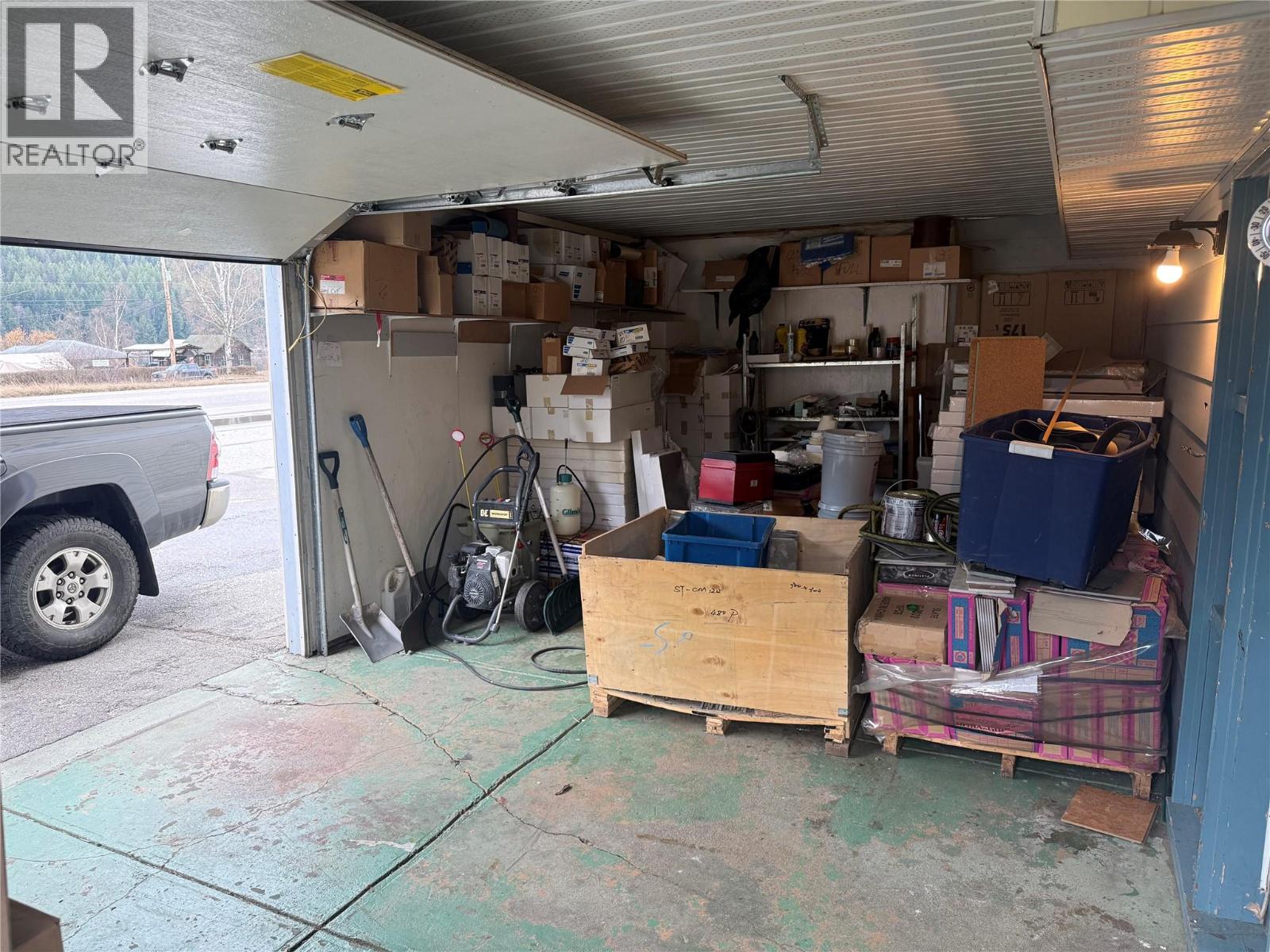 Interior of warehouse.