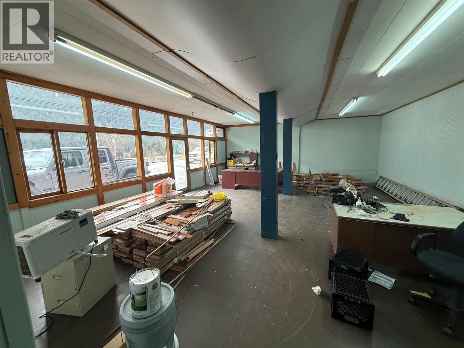 Interior of showroom.