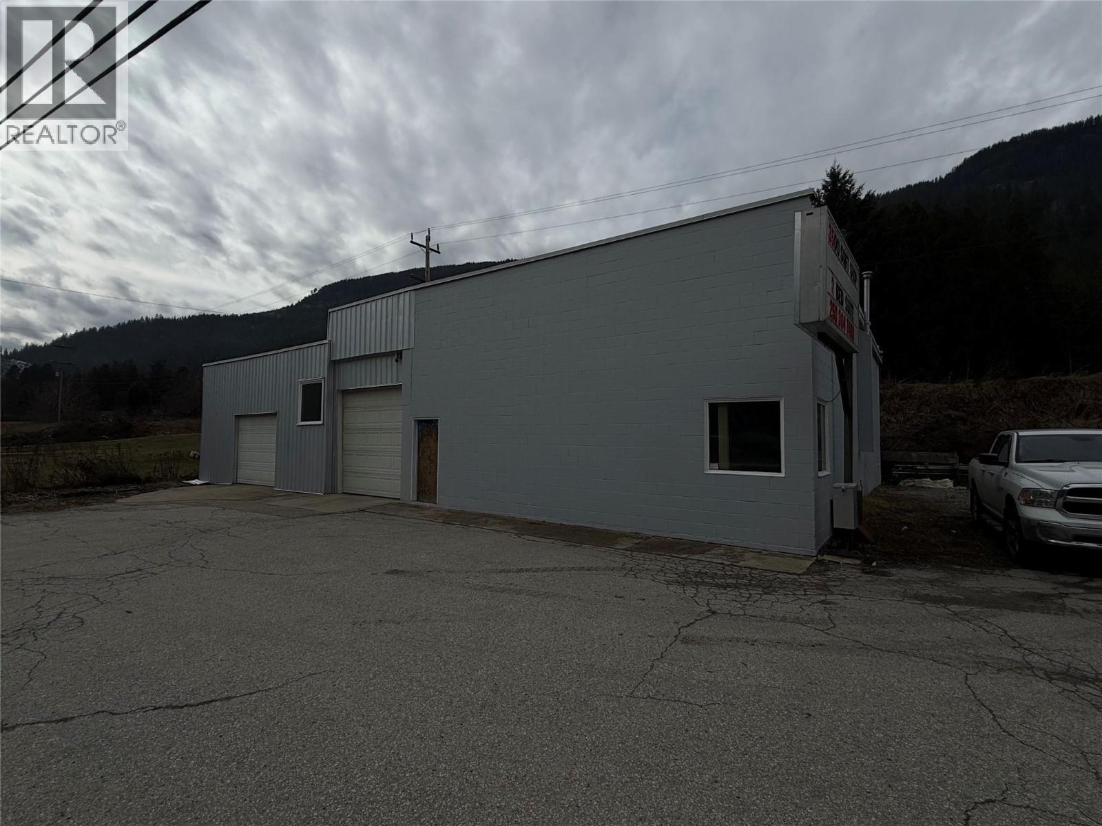 Exterior of warehouses.