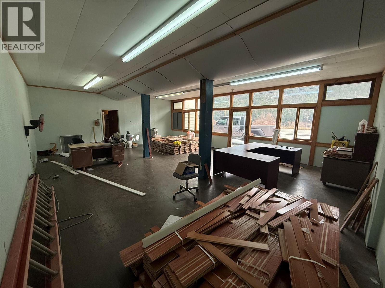 Interior of showroom.