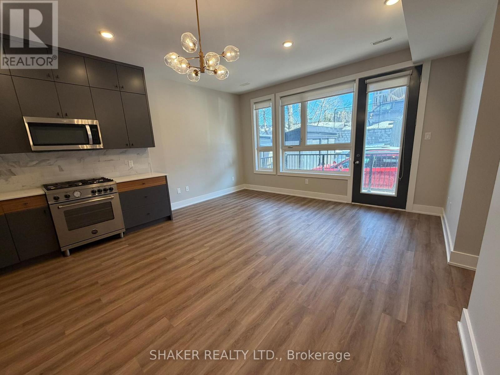 Open concept kitchen and den