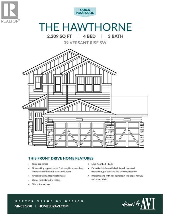 Single Family House for Sale in  Versant Rise SW Alpine Park Calgary 