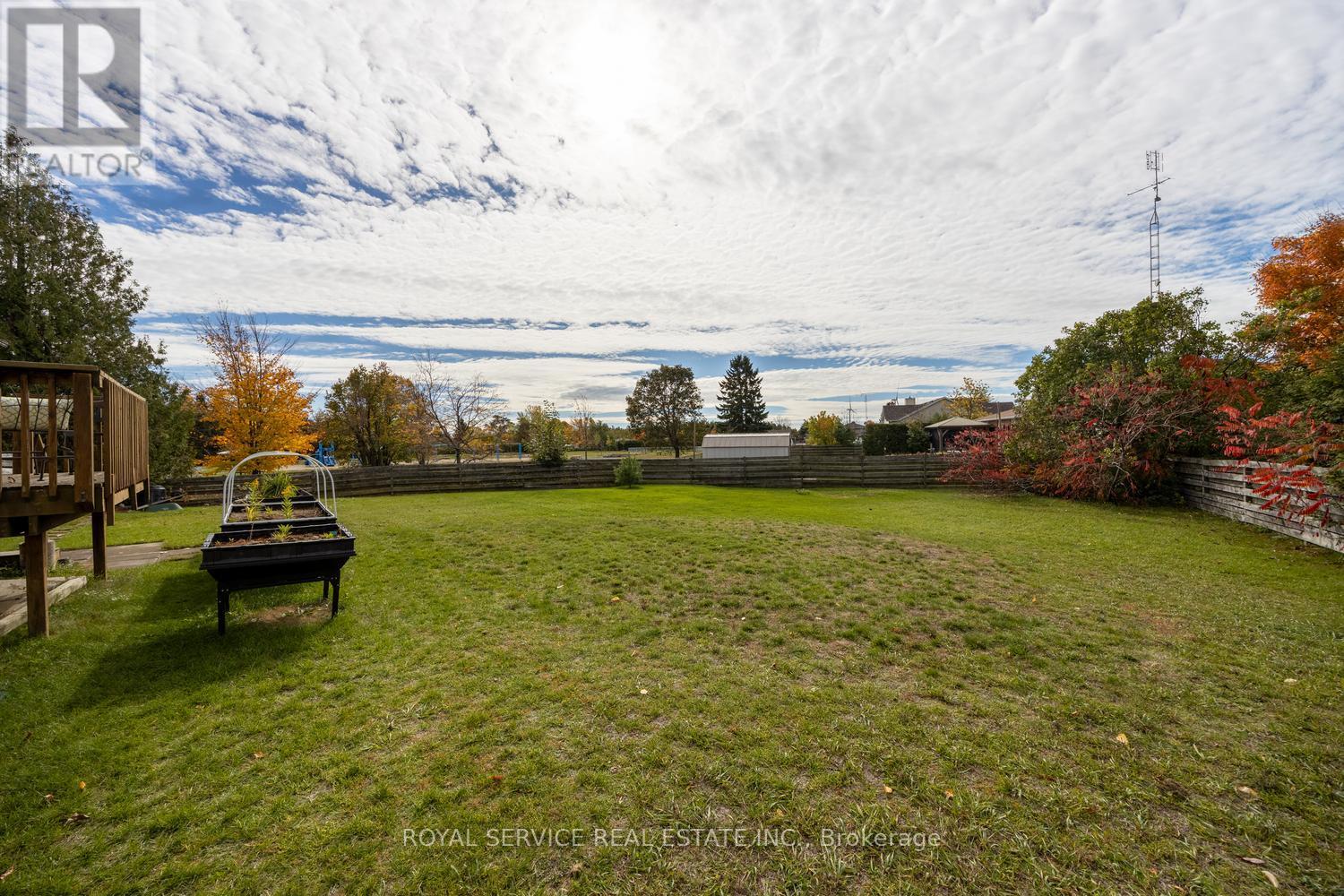 Fully fenced backyard