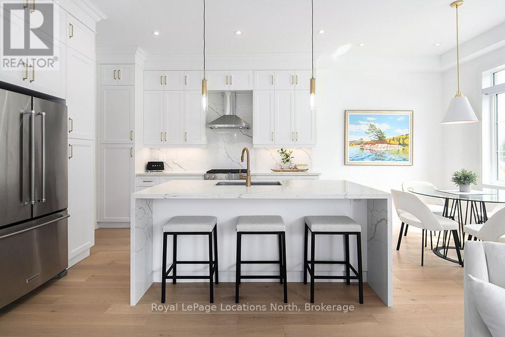 View from family room to kitchen