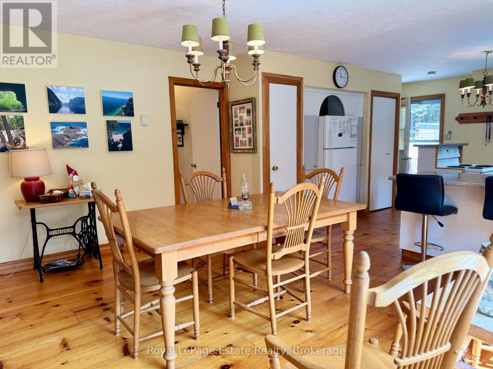light-filled dining area