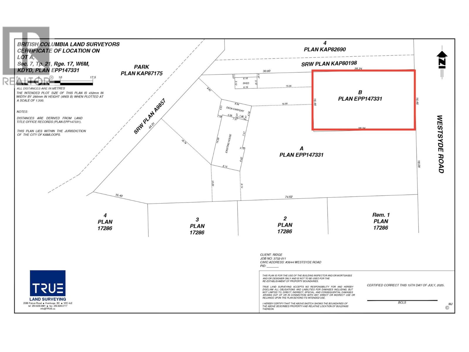  3650 Westsyde Road, Kamloops