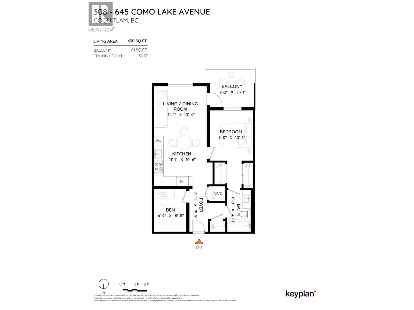 308 645 COMO LAKE AVENUE, Coquitlam