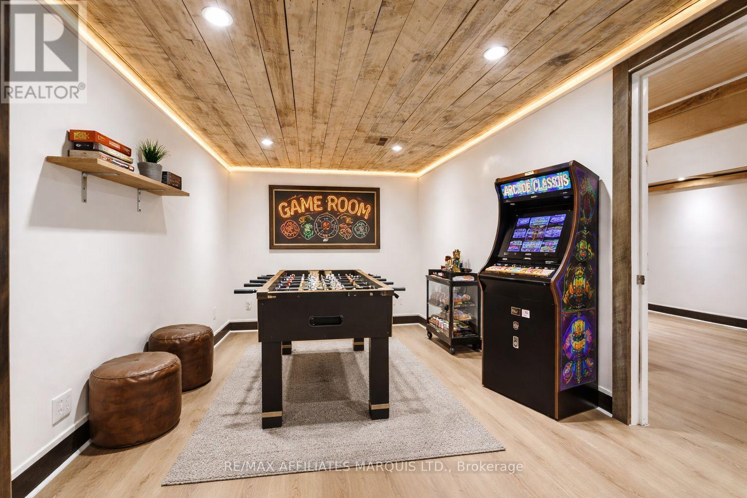 Virtually Staged Game Room