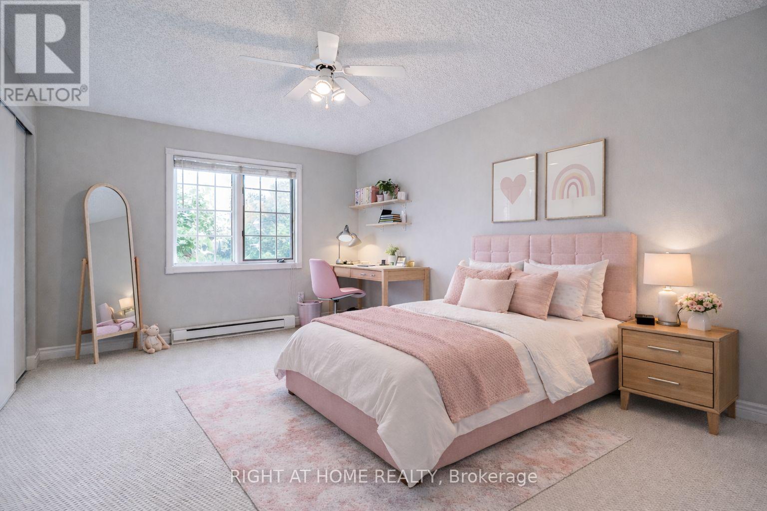Virtually staged bedroom 4