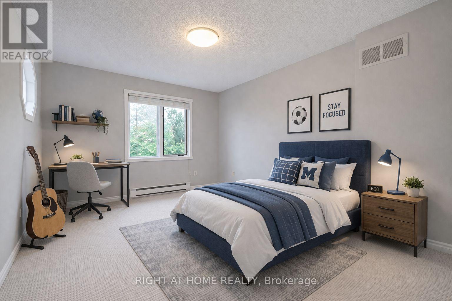 Virtually staged bedroom 3