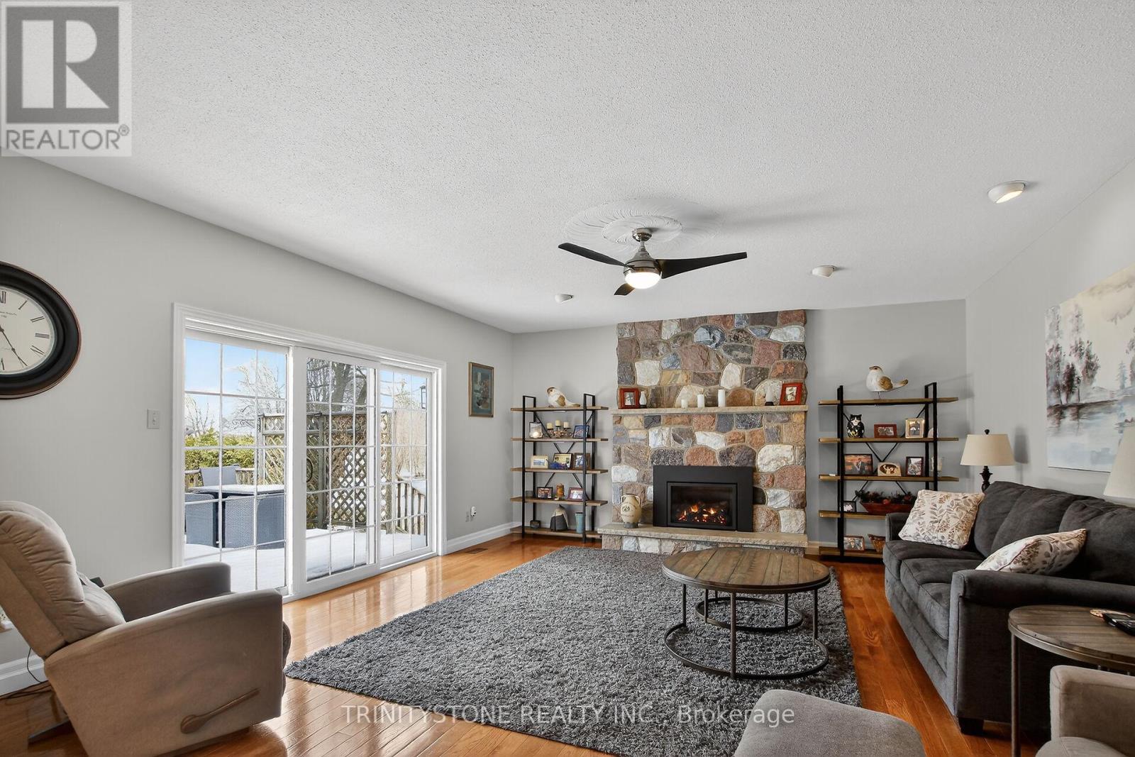 Family room with access to backyard
