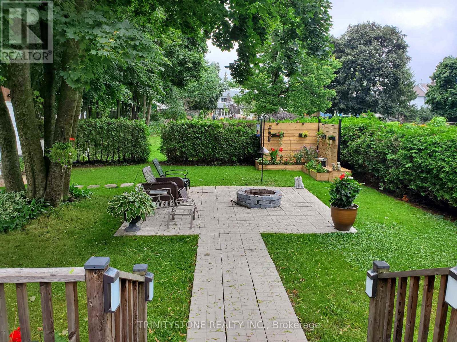 Very private backyard