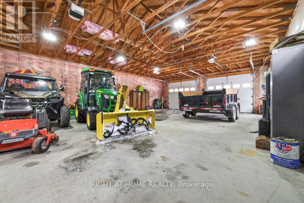 1280 sq ft detached garage with 3 large 10' doors