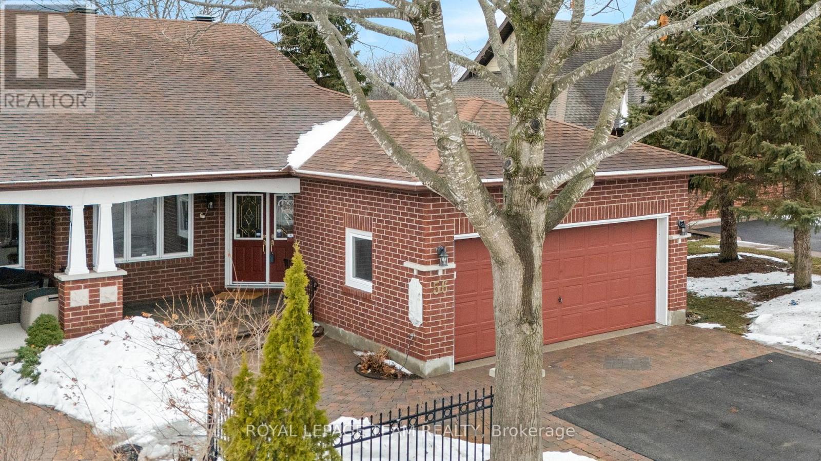 End Unit with double car garage!