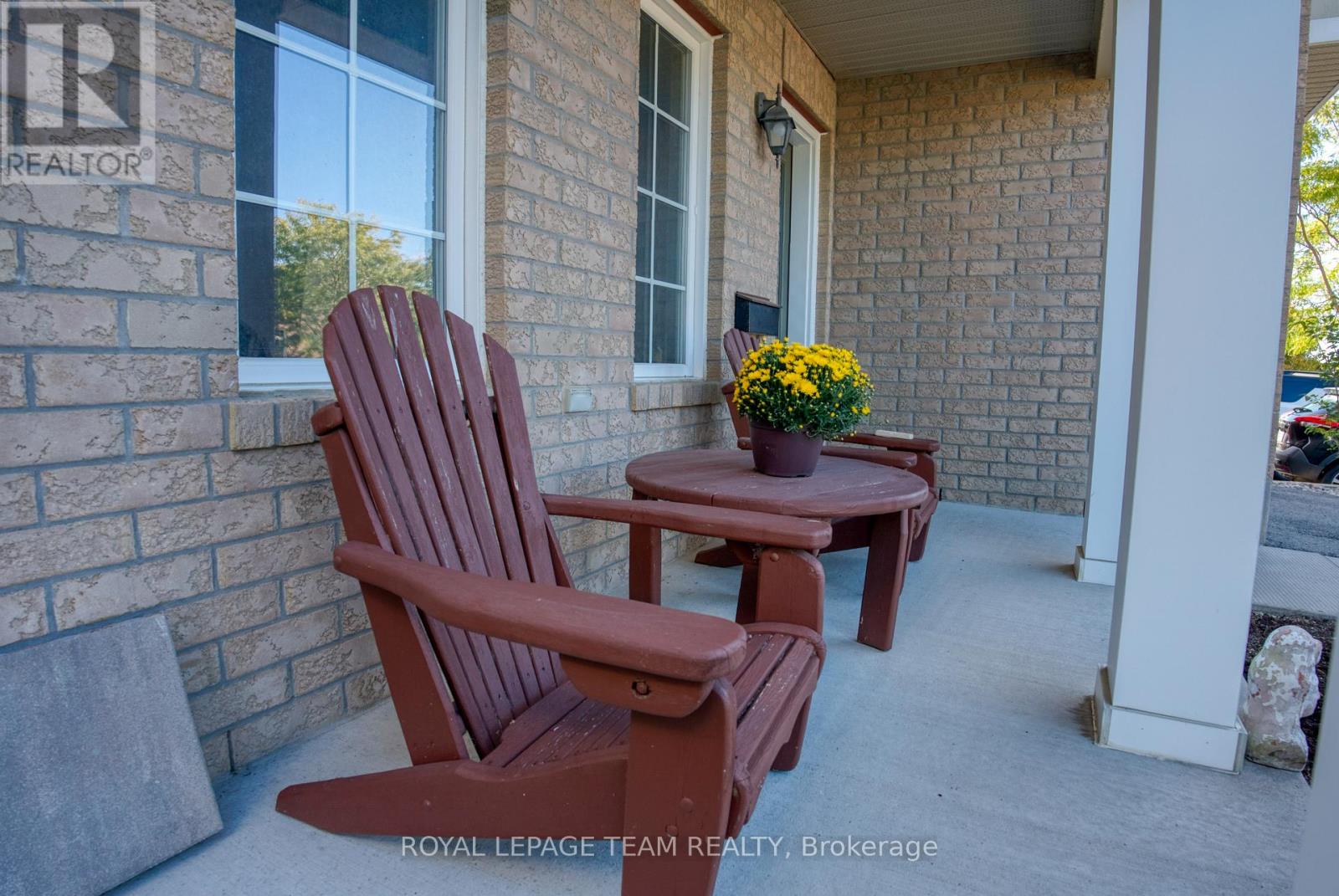 Welcoming front porch