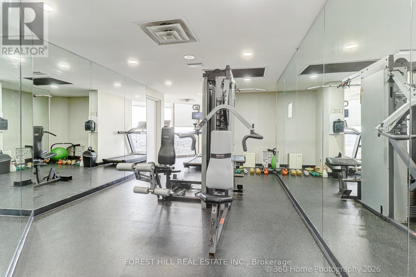 Gym on top floor