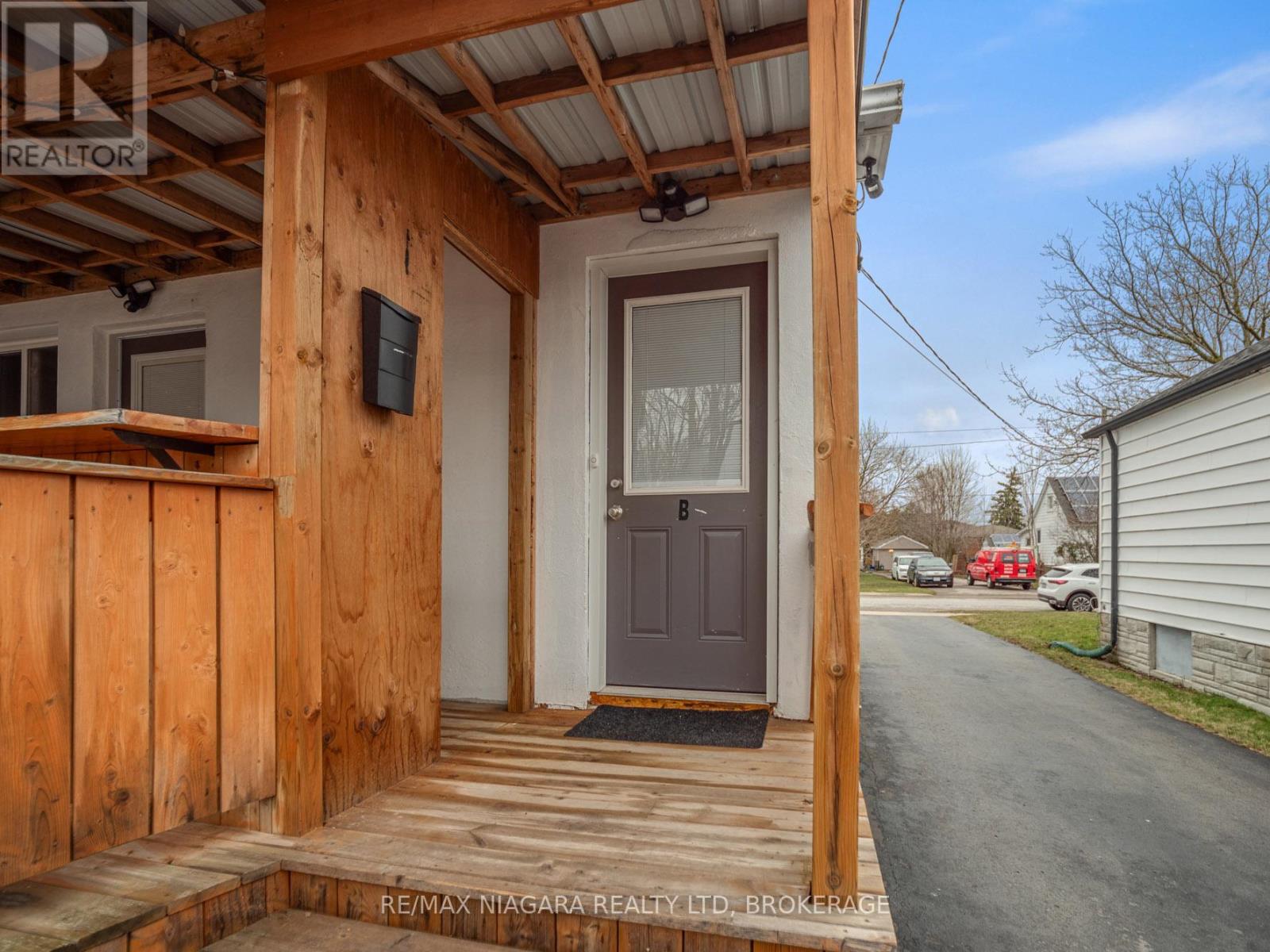 Entrance to basement apartment