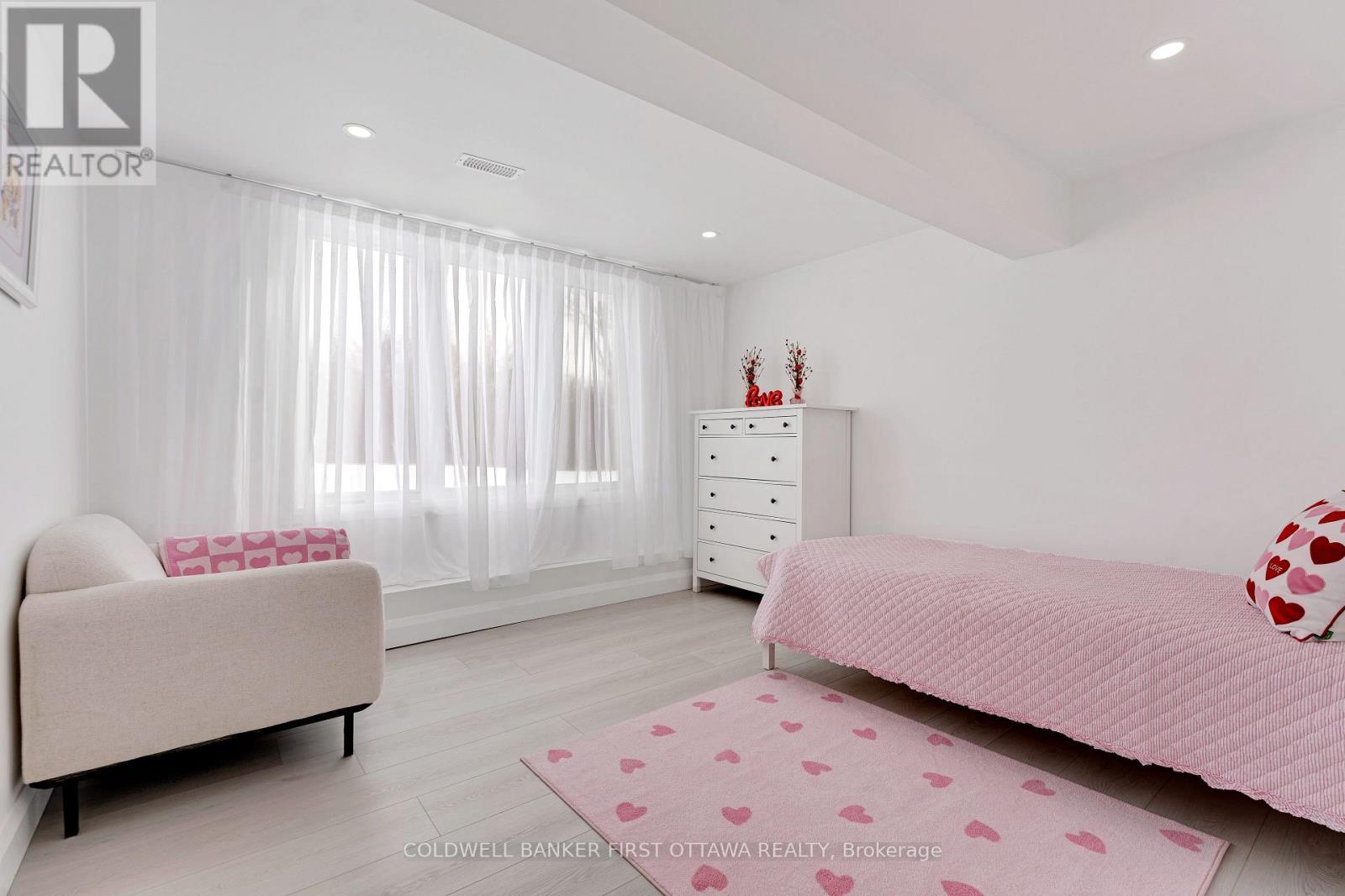 Lower level, home's 5th bedroom