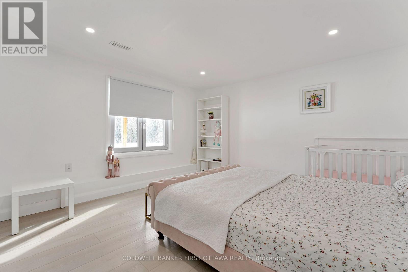 Lower level, home's 4th bedroom