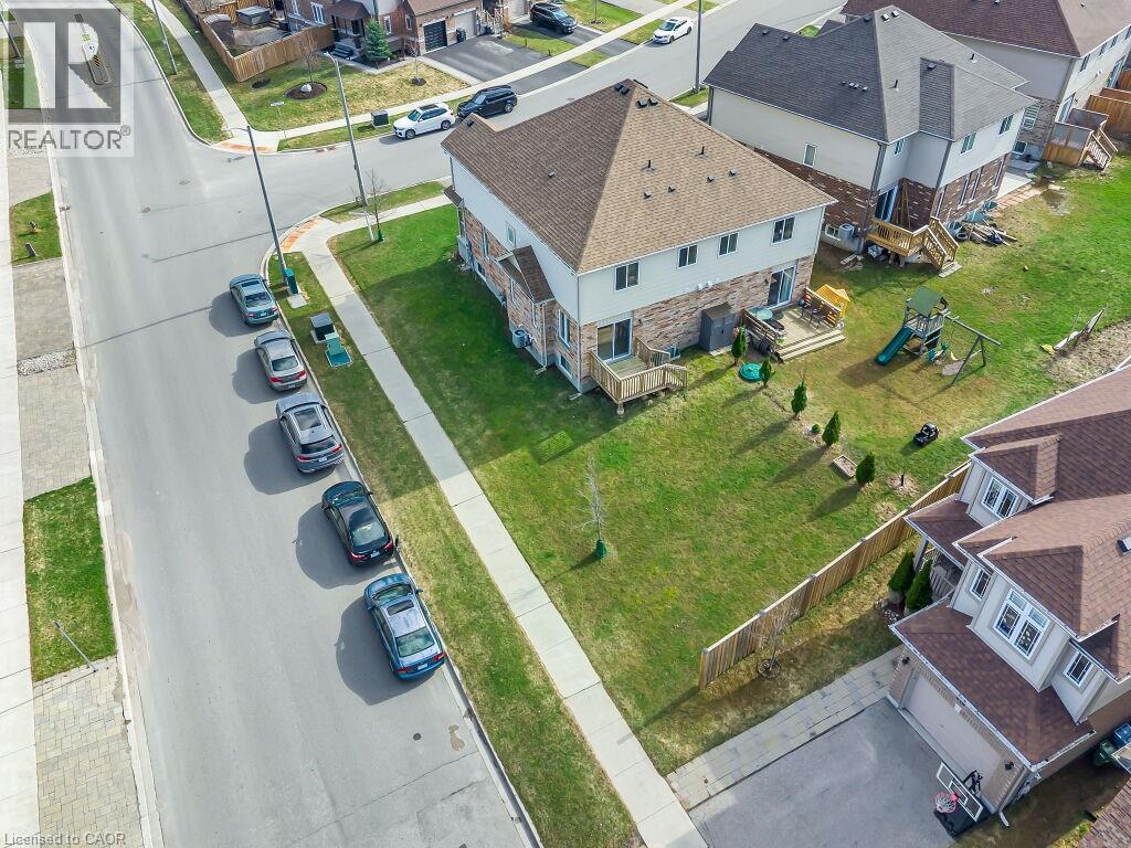 Aerial view of residential area
