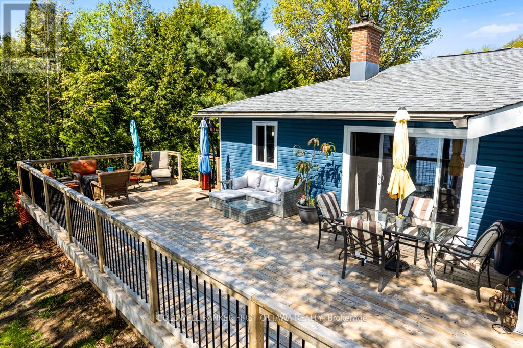 The expansive deck extends your living outside