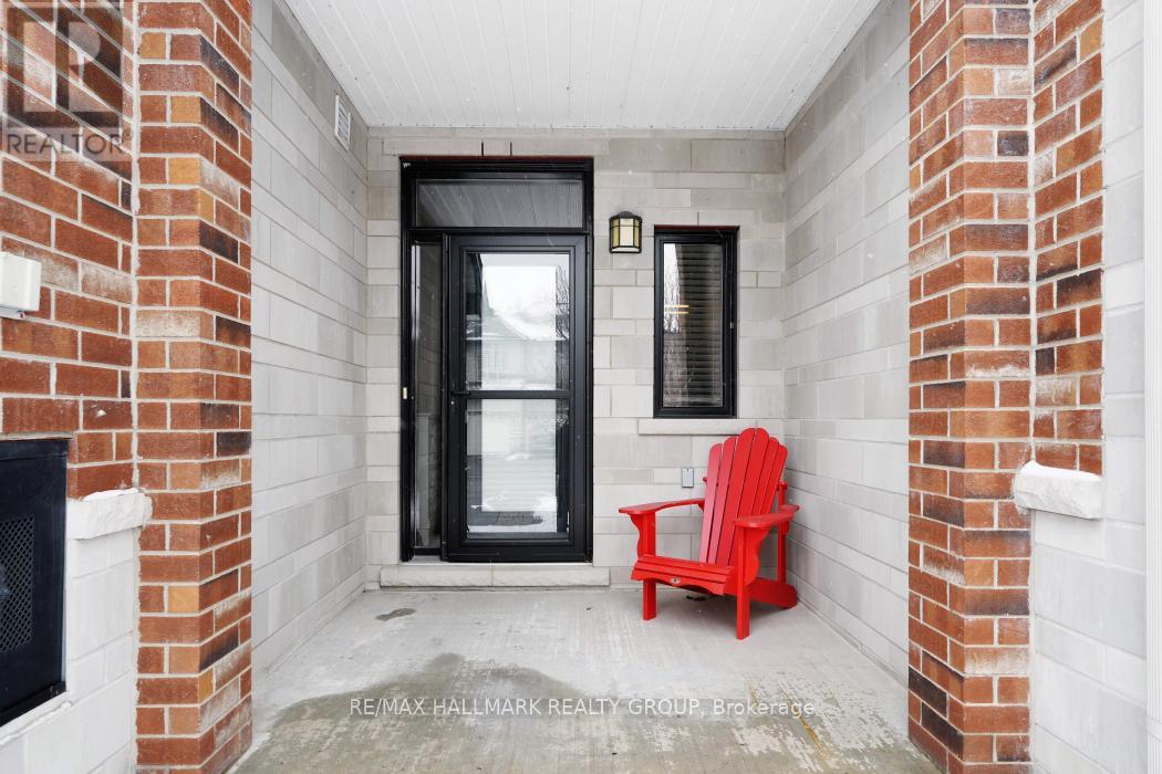 Gorgeous brick wood in the covered porch.