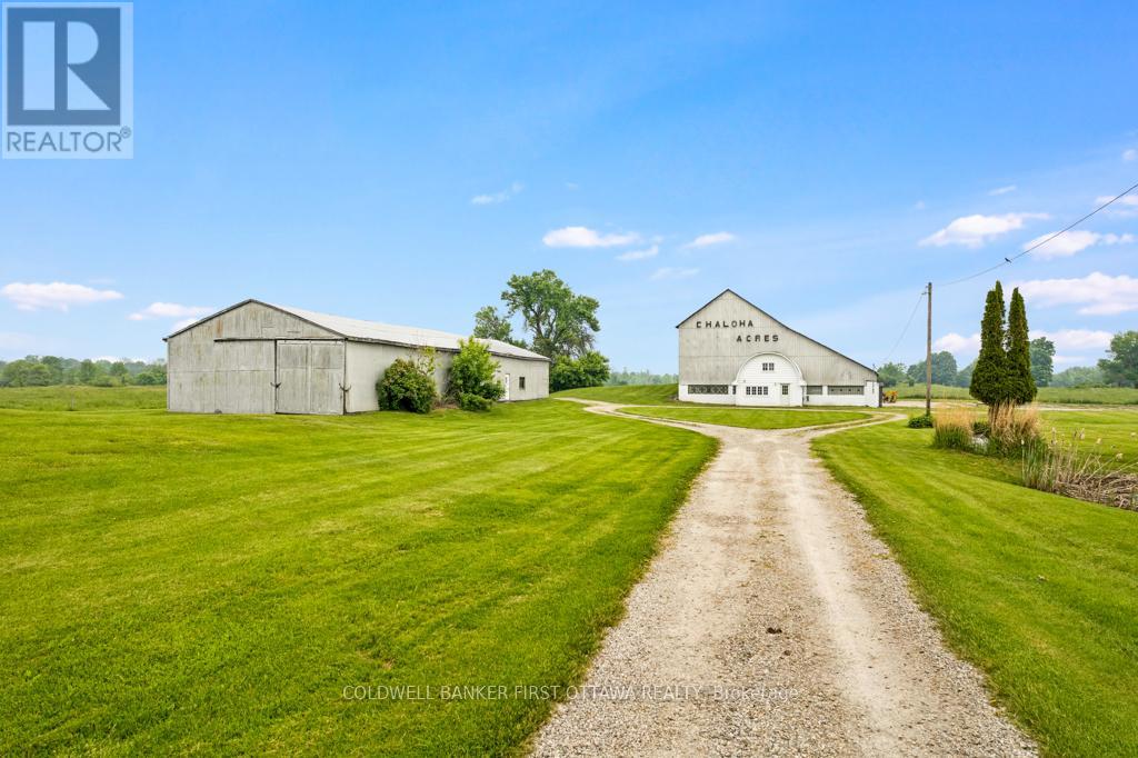 Big drive-shed. And, barn with professional office