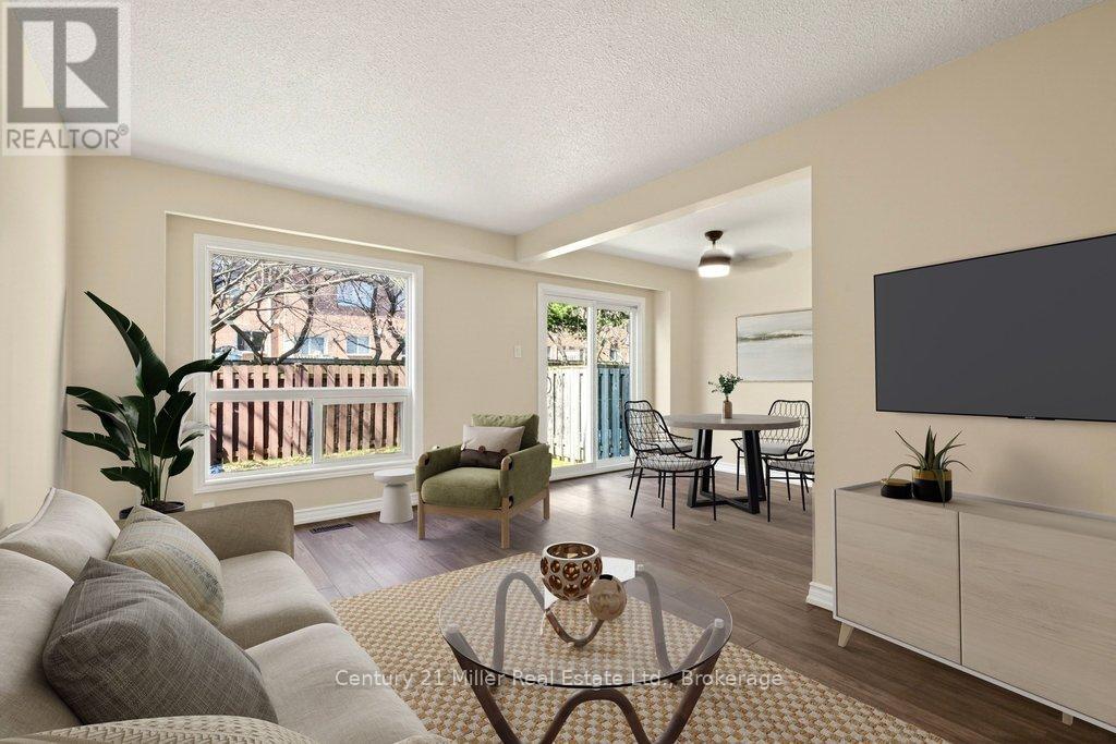 Virtually staged - Living Room & Dining Room