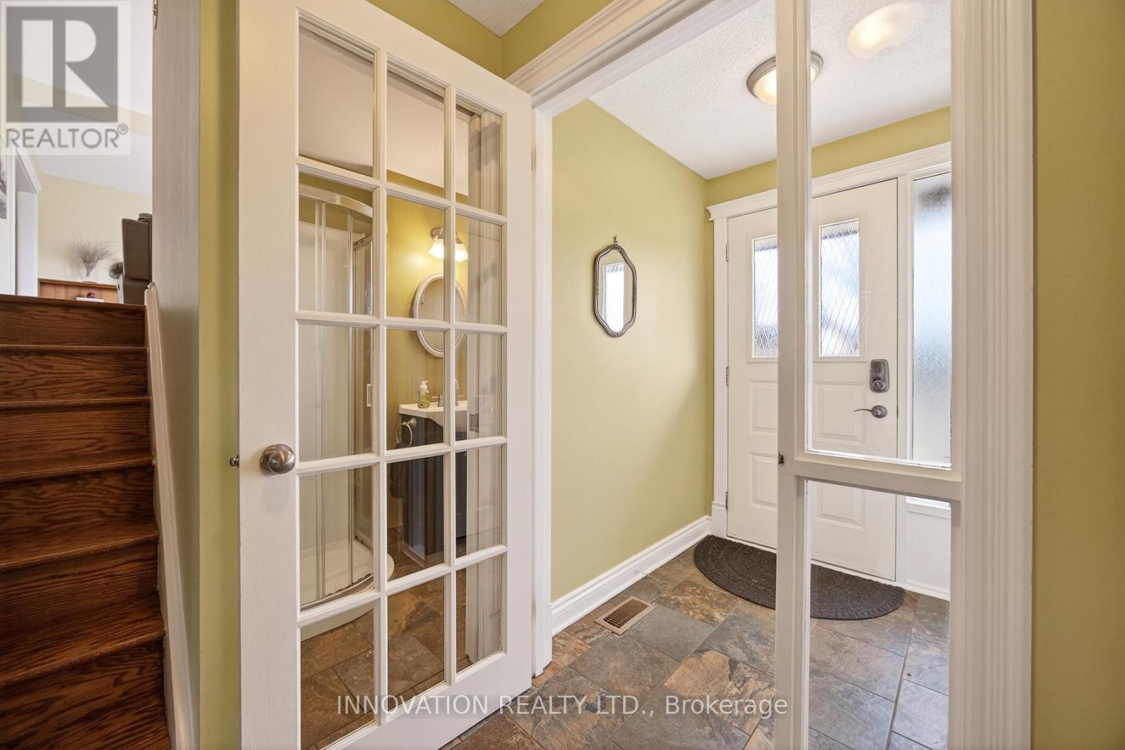 French door to foyer