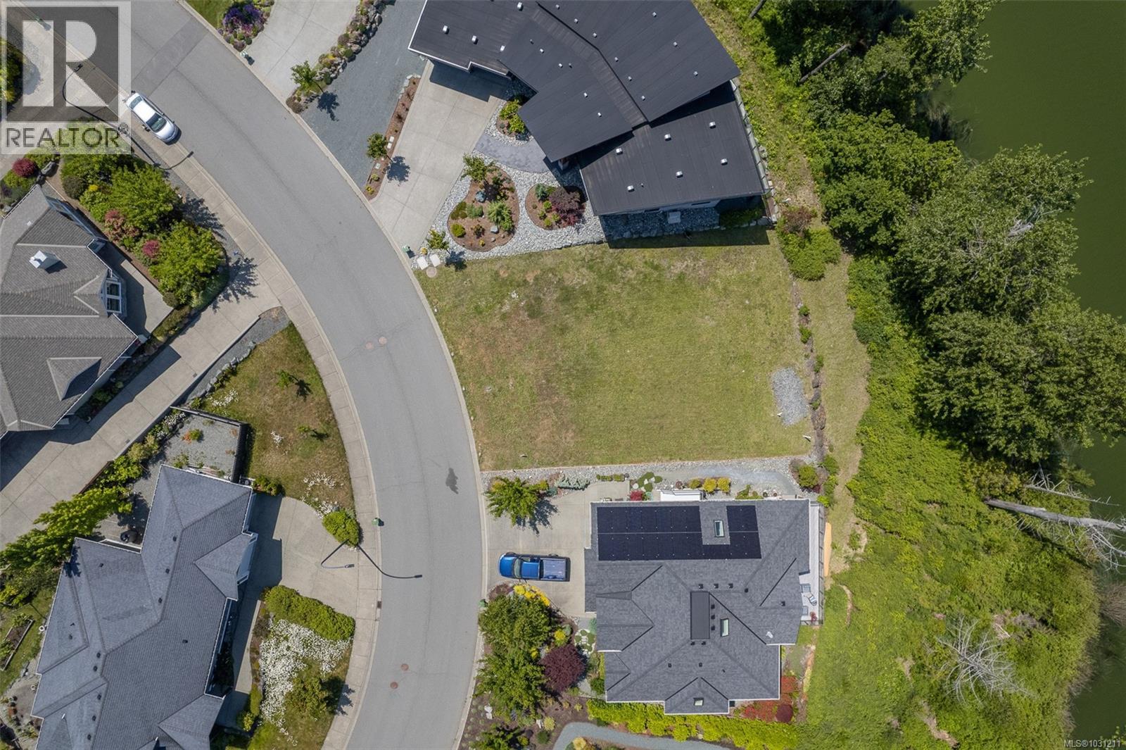 Aerial view of lot