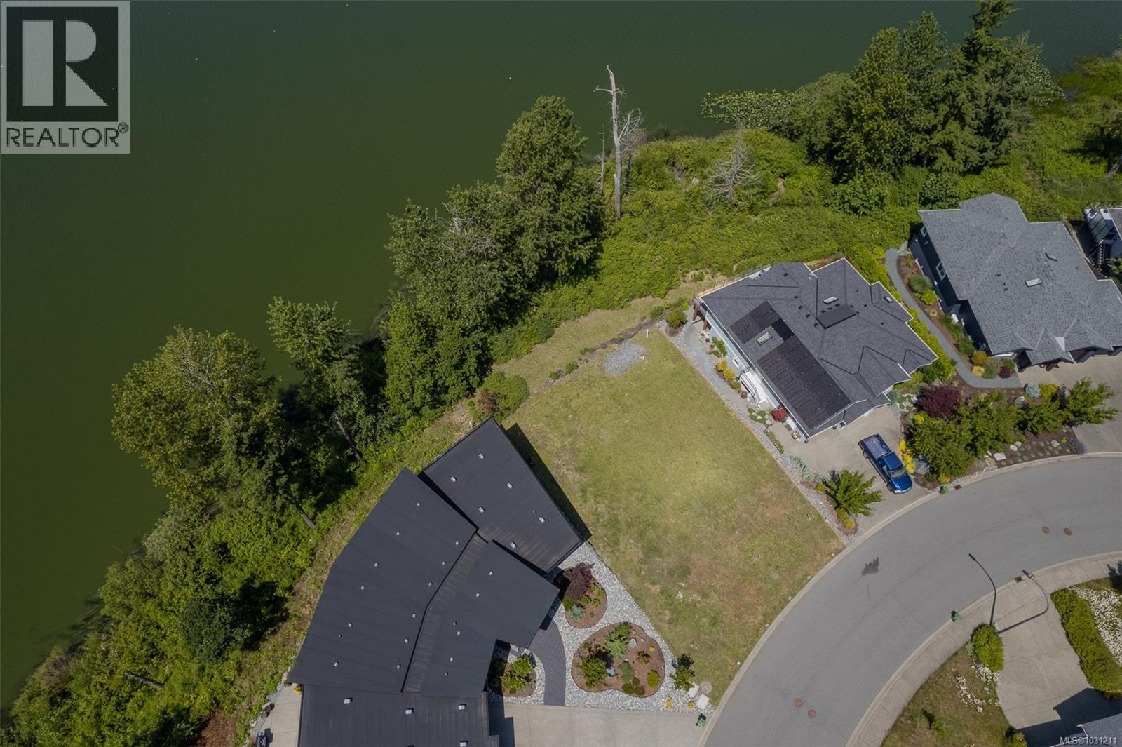 Aerial view of lot