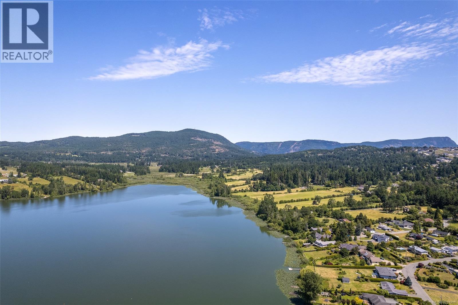Aerial view looking Northwest on lake Quamichan