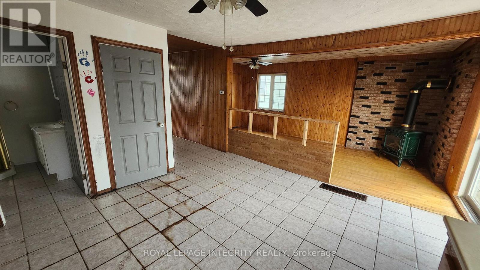 Kitchen facing dining/additional room