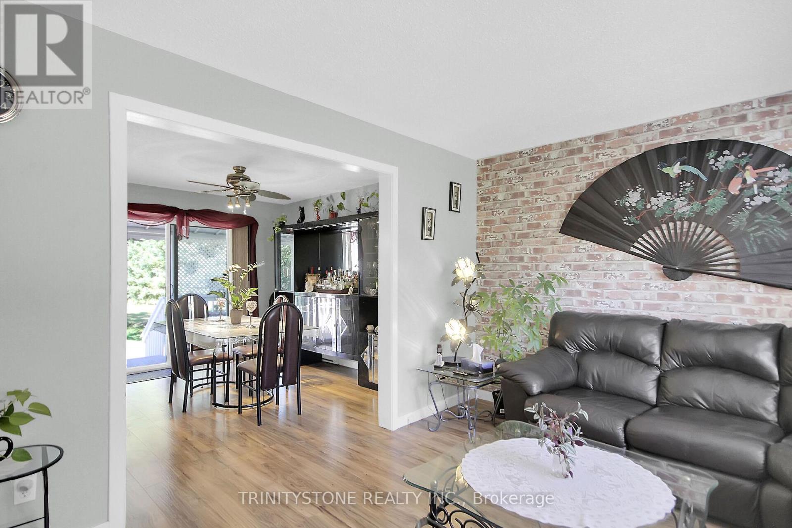 living room, dining room