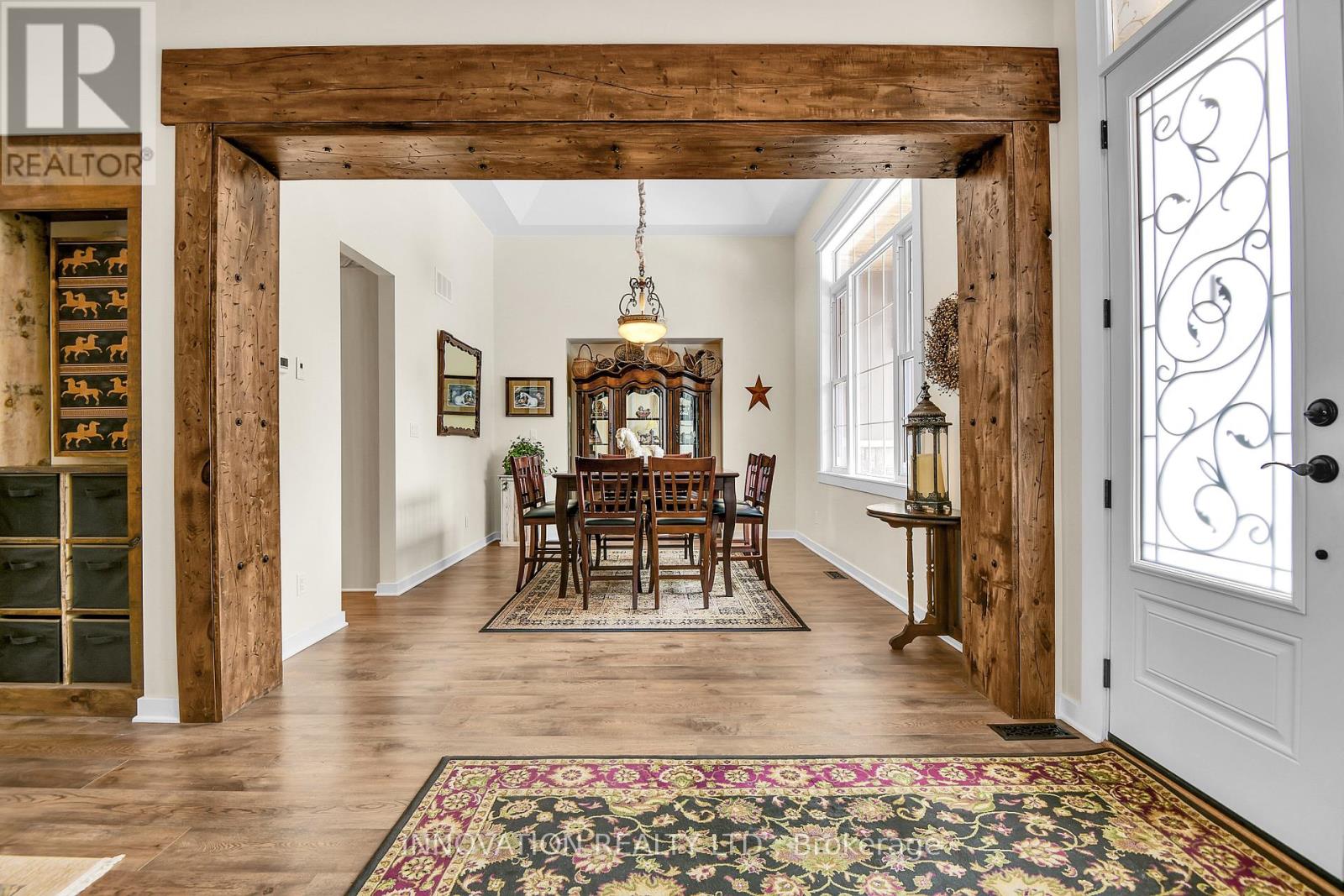 Formal dining room at the front of the house