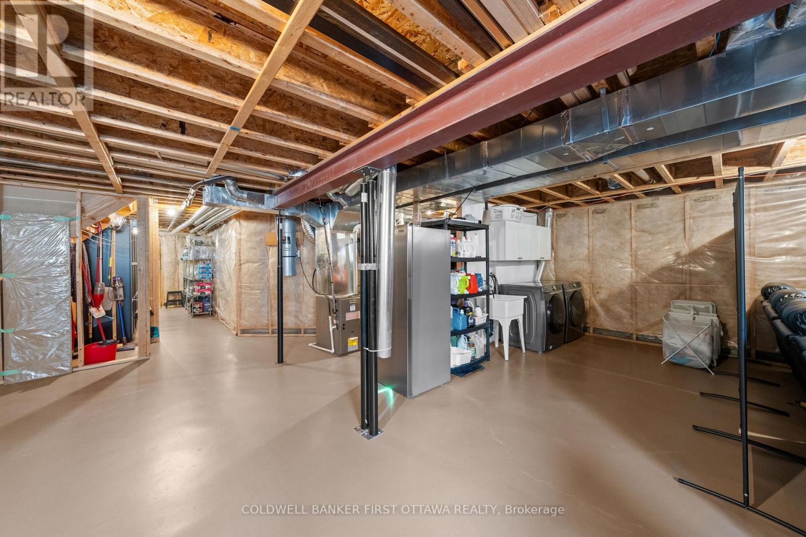 Cold cellar, laundry space & rough in for bathroom