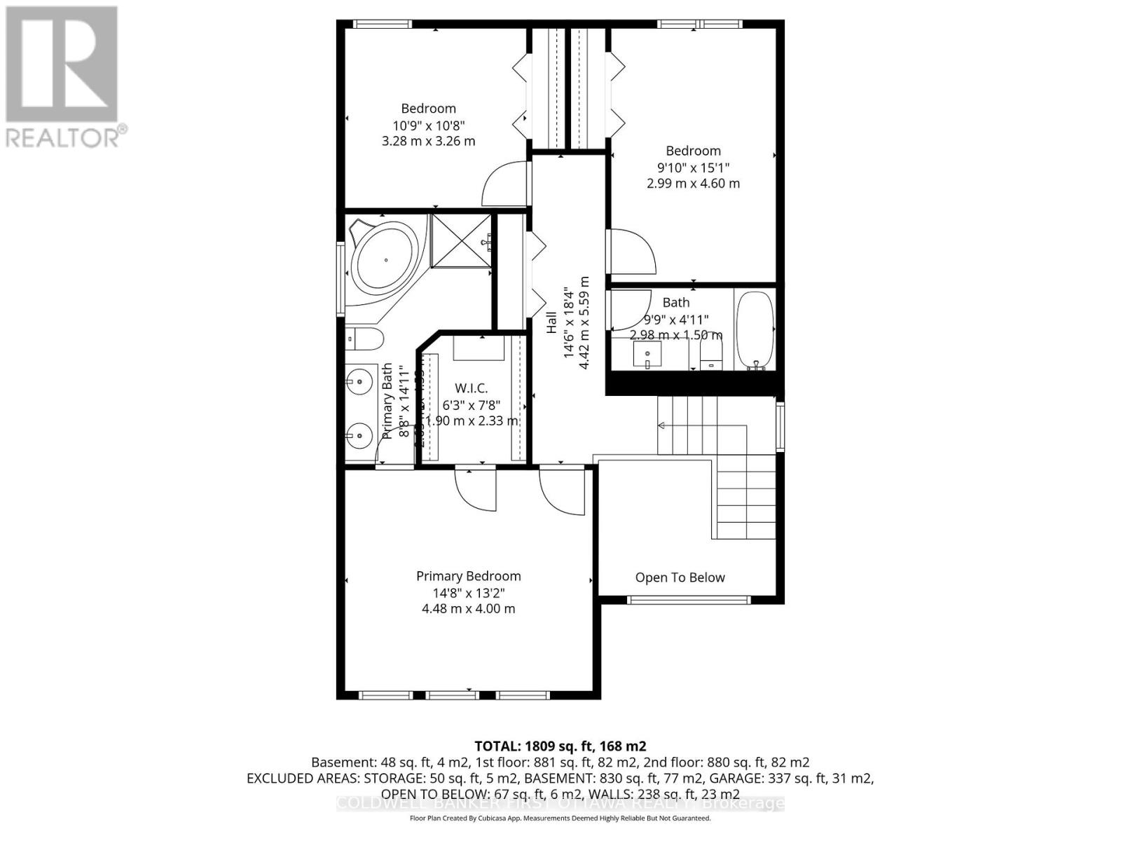 2nd Level floor plan.