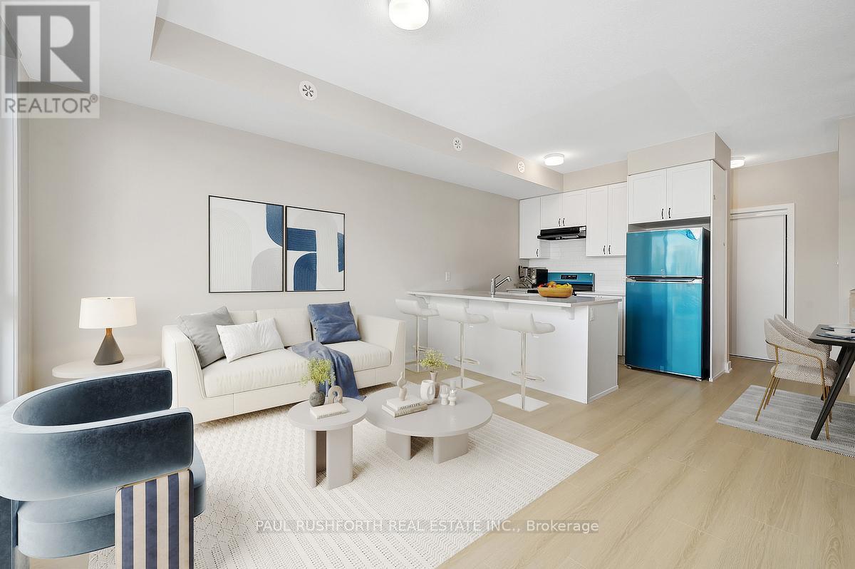 Virtually Staged-Living Room/Kitchen