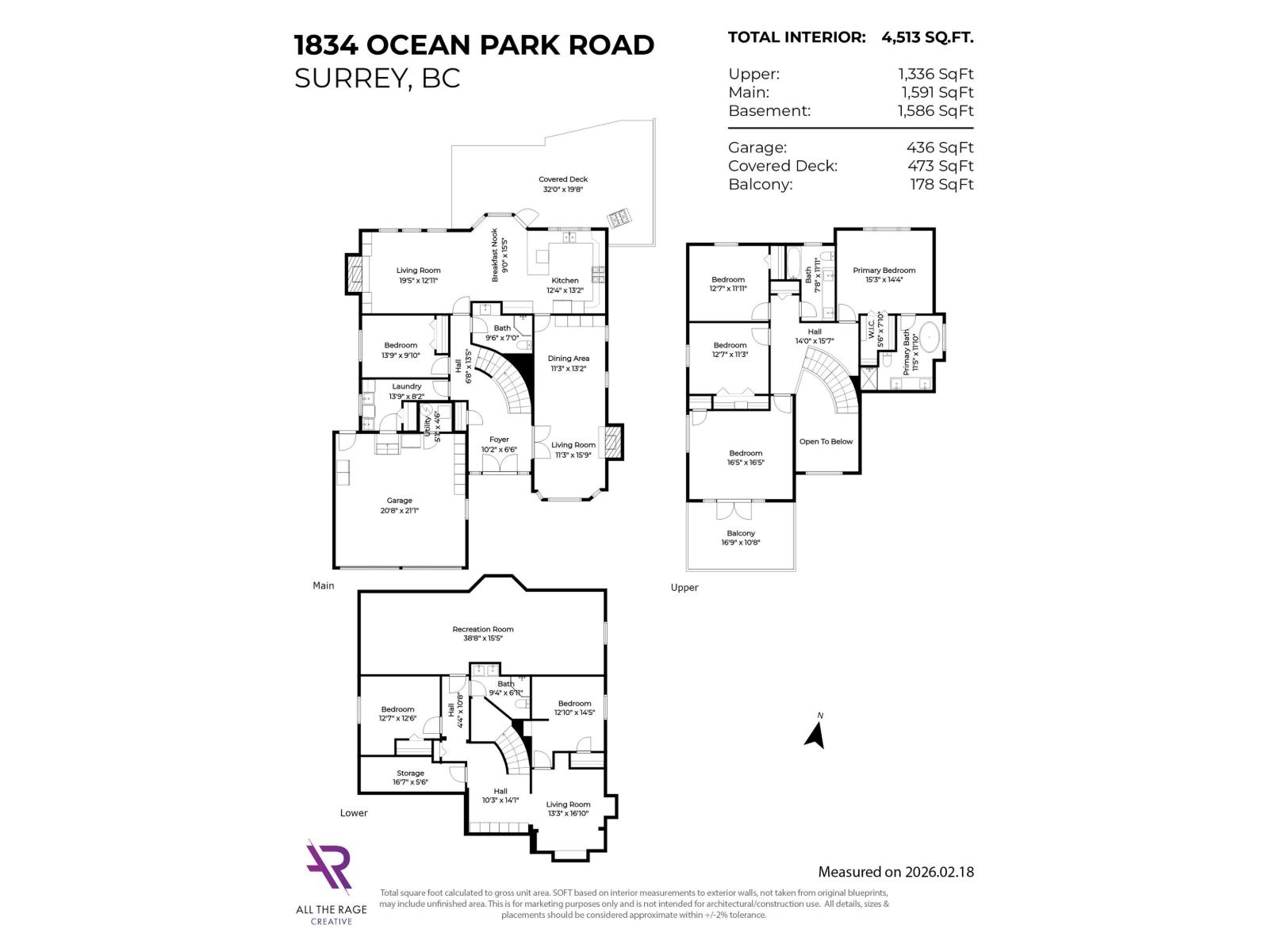 1834 OCEAN PARK ROAD, Surrey