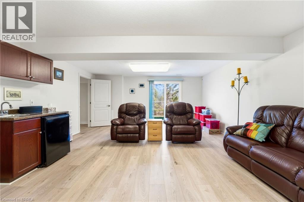 Rec Room with Wet Bar and Walk Out to the Backyard.
